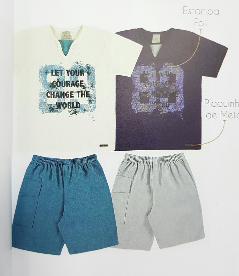 conjunto camiseta e bermuda - 1687 conjunto camiseta e bermuda - 1687